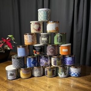 Individual Bath & Body Works / White Barn 3-Wick 14.5oz Candles
